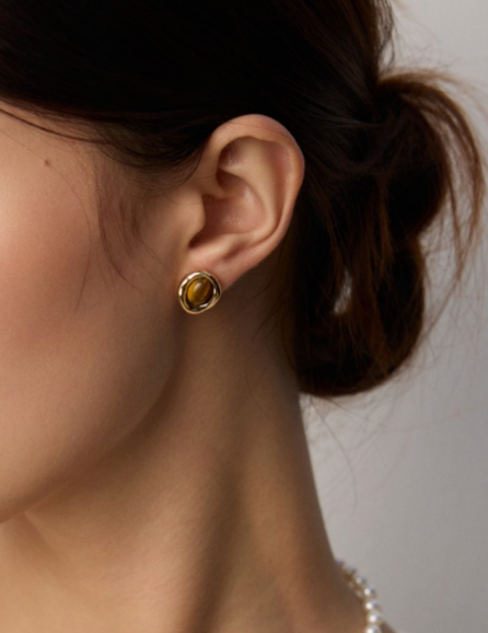 Aegis Tiger Eye Studs