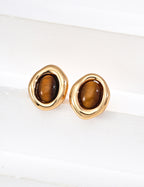 Aegis Tiger Eye Studs