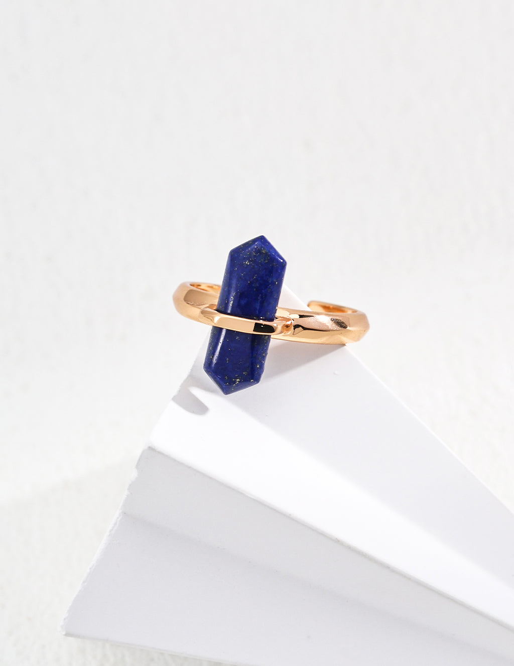 Adjustable Azure Point Ring