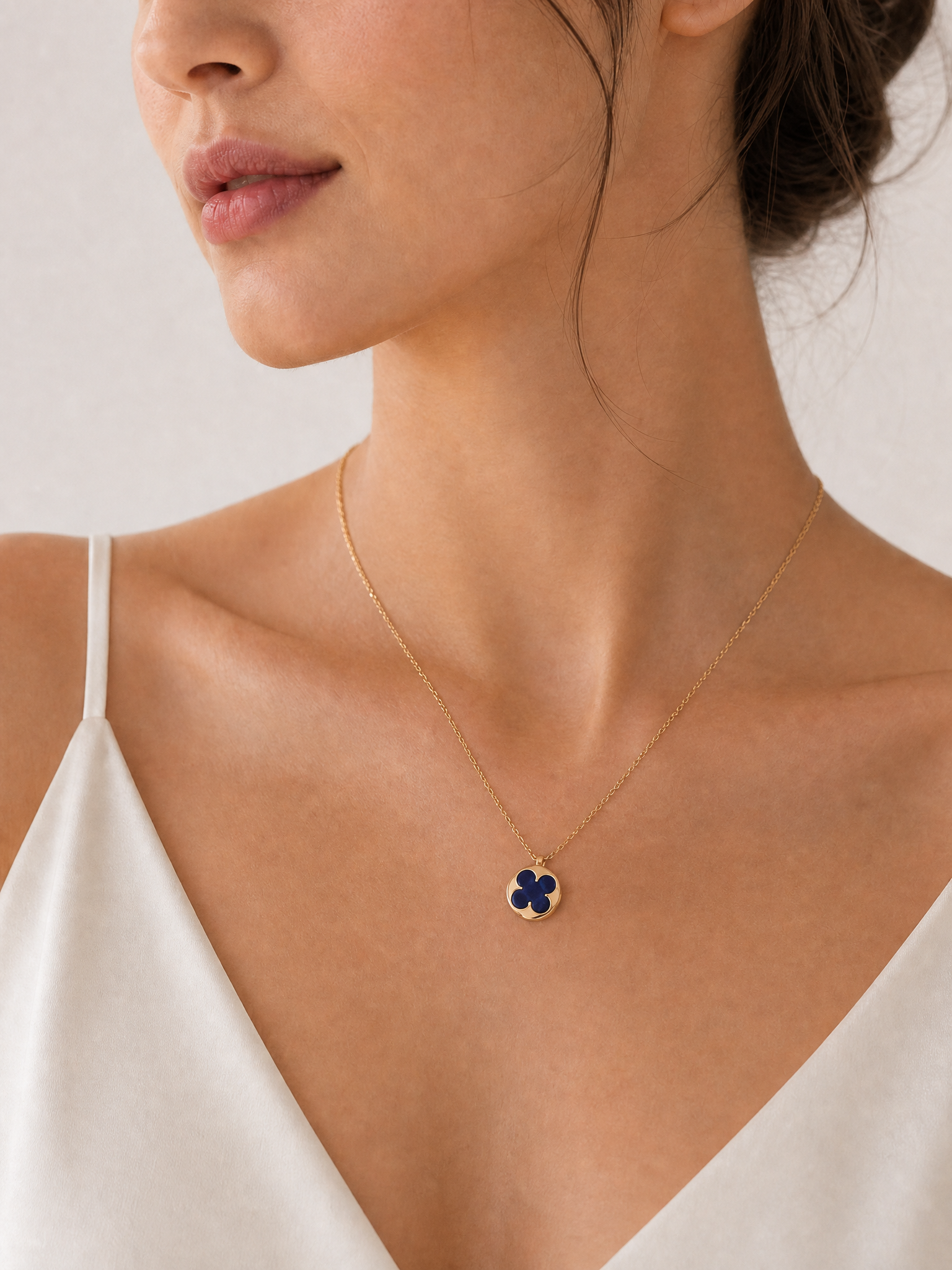 Clova Lapis Necklace