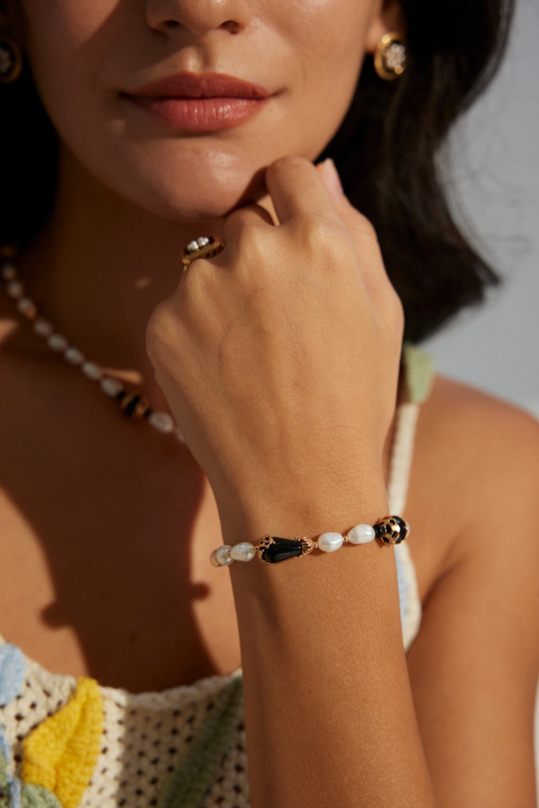 Midnight Pearl Bracelet
