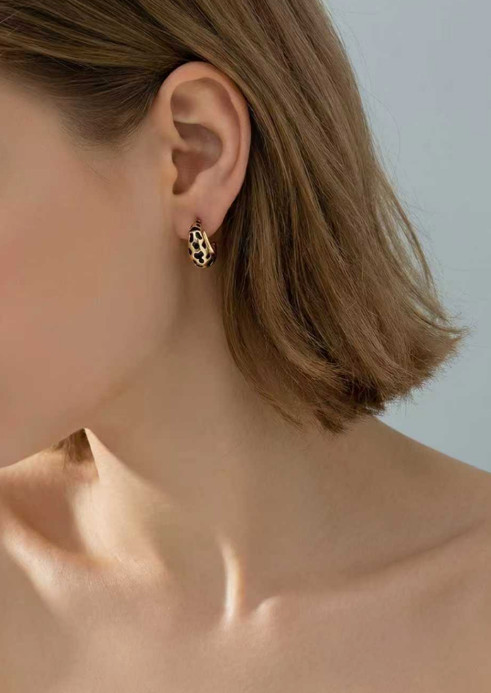Noctra Leopard Hoops