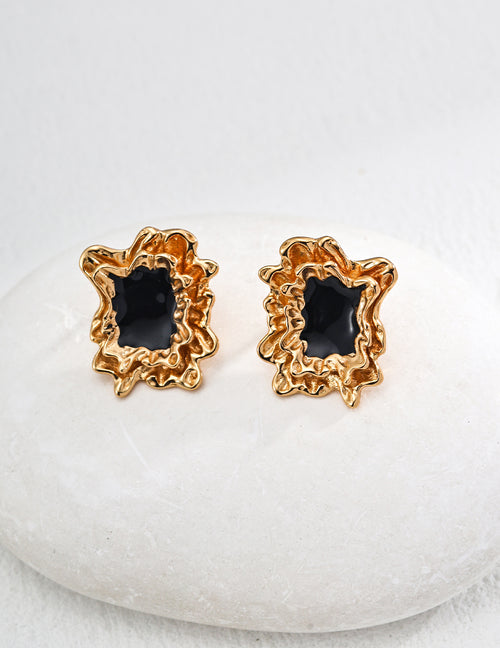 Noir Bloom Earrings