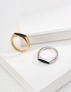 Noir Arc Ring