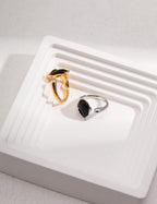 Adjustable Noir Ring