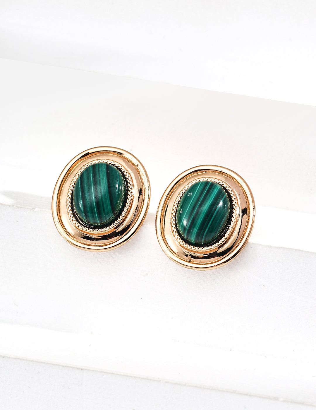 Oryn Malachite Studs
