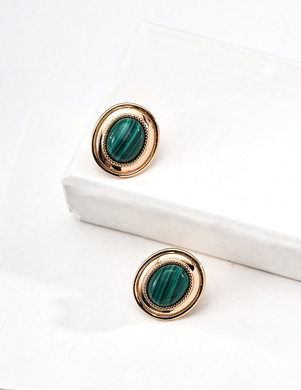 Oryn Malachite Studs