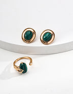 Oryn Malachite Studs