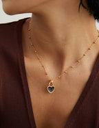 Velour Heart Necklace