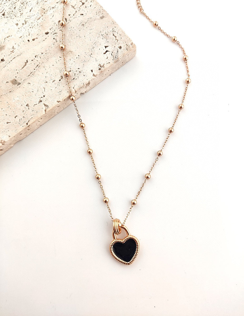 Velour Heart Necklace