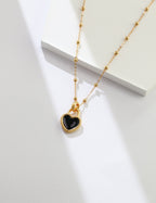 Velour Heart Necklace