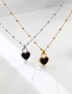 Velour Heart Necklace