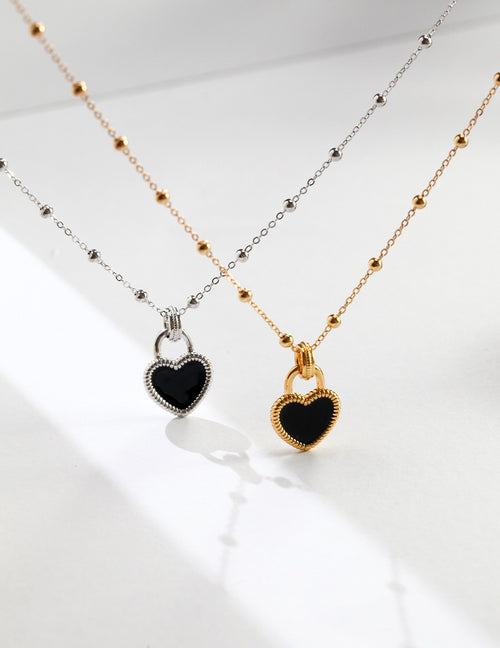 Velour Heart Necklace