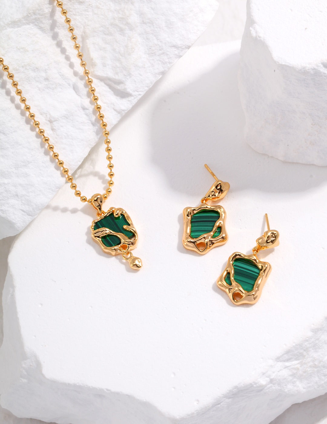 Verra Malachite Earrings
