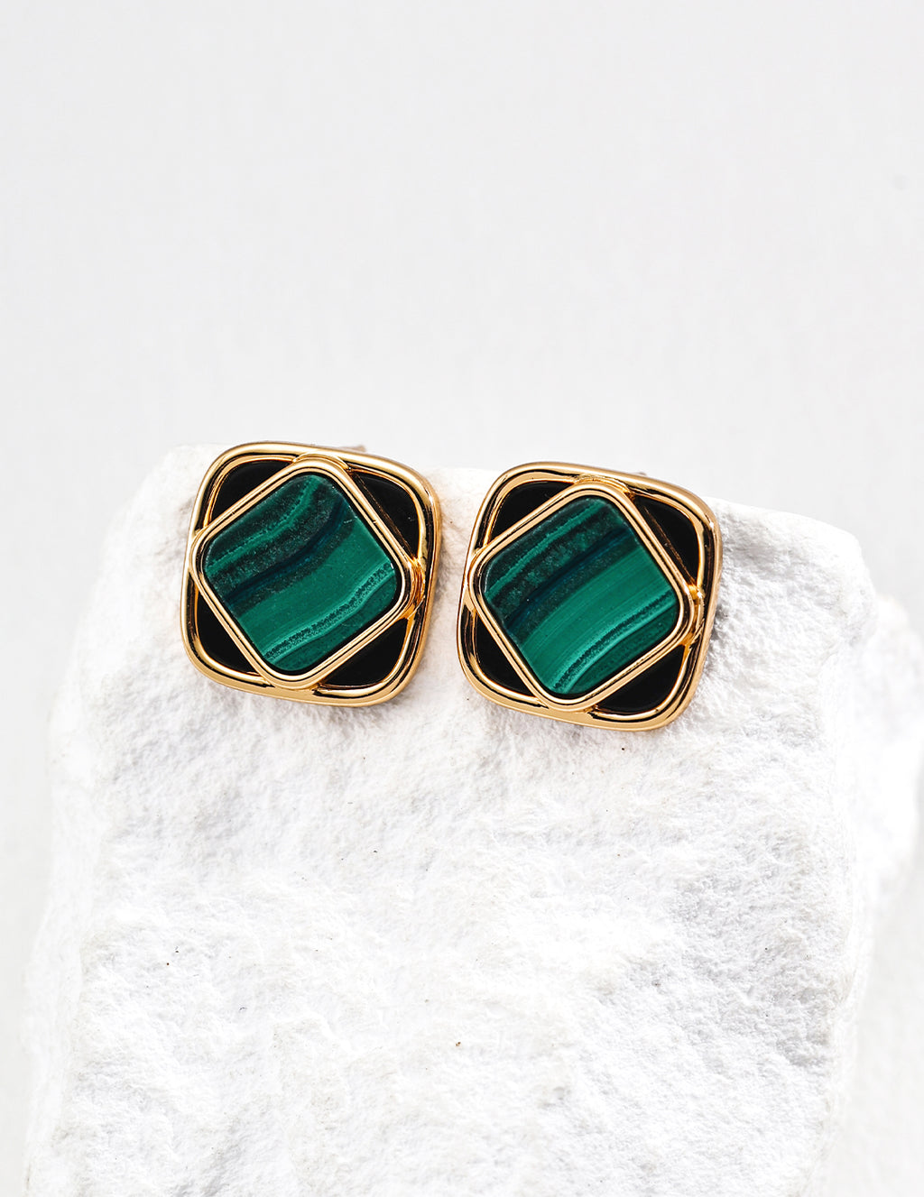 Vetra Malachite Earrings