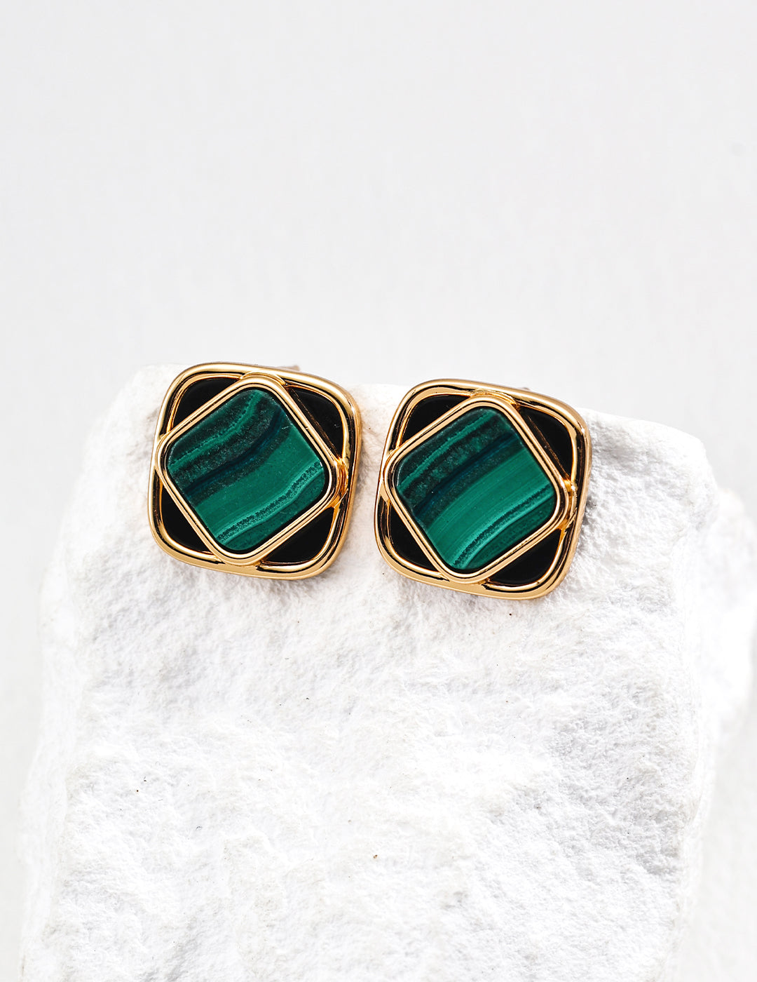 Vetra Malachite Earrings