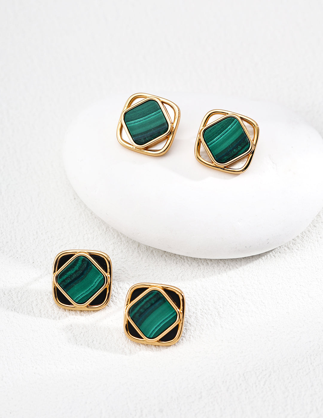 Vetra Malachite Earrings