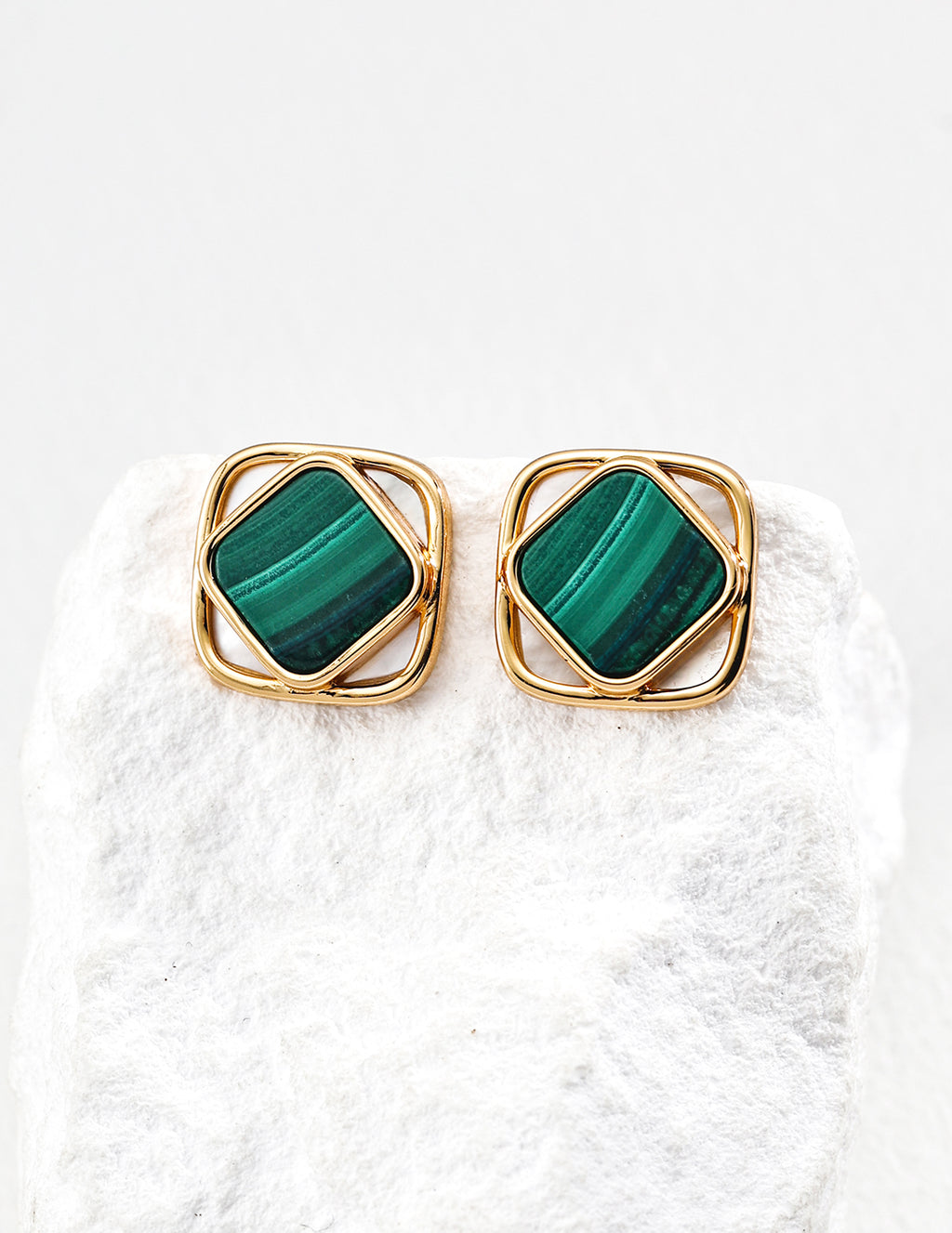 Vetra Malachite Earrings