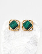 Vetra Malachite Earrings