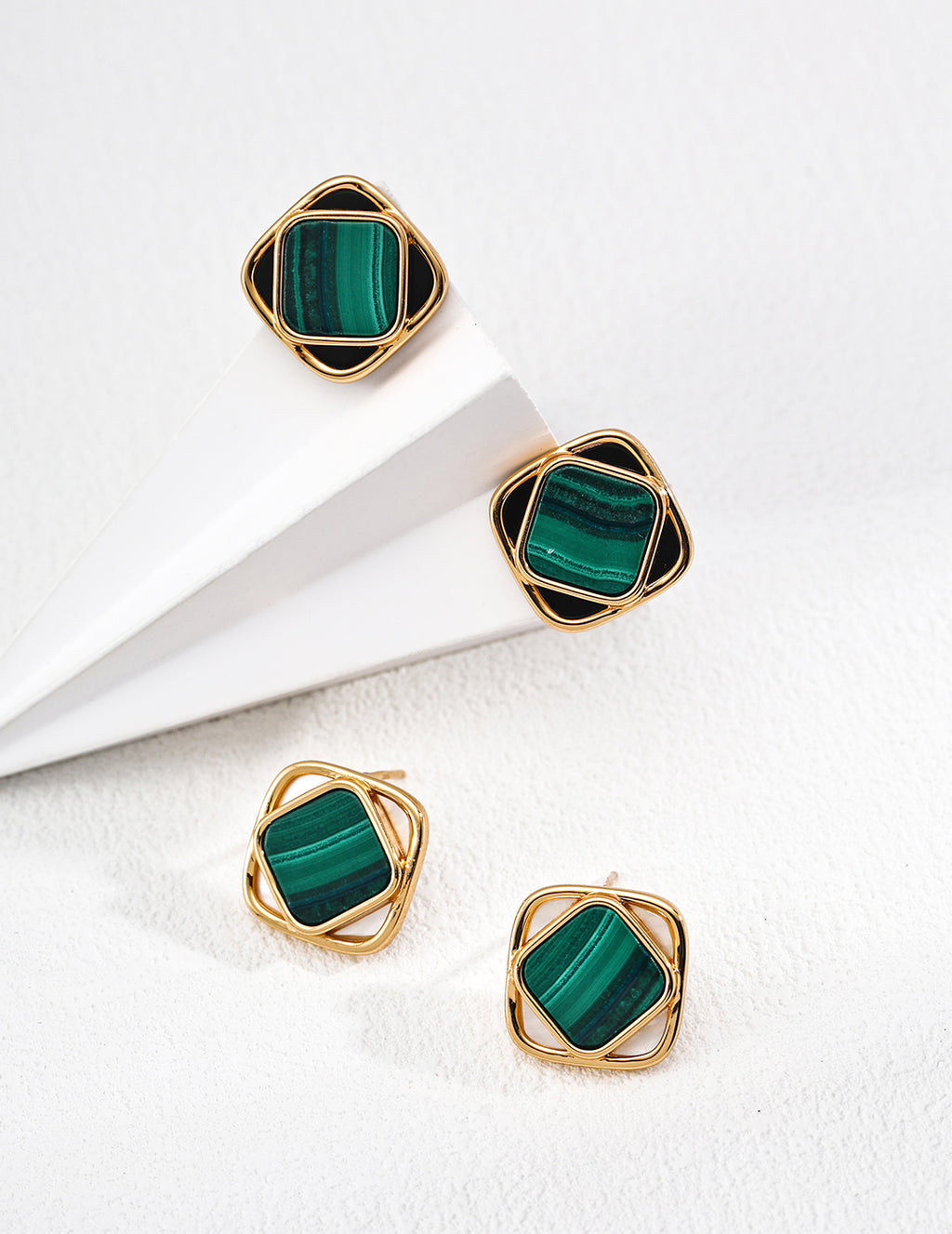 Vetra Malachite Earrings