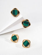 Vetra Malachite Earrings