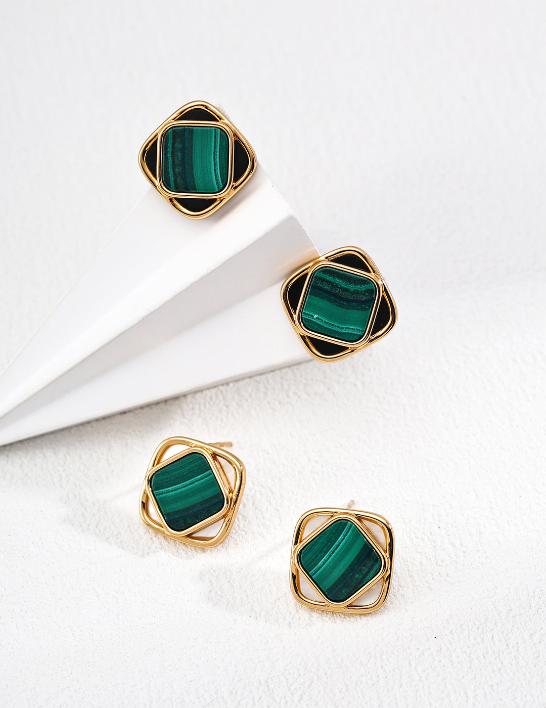 Vetra Malachite Earrings