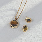 Aegis Tiger Eye Studs