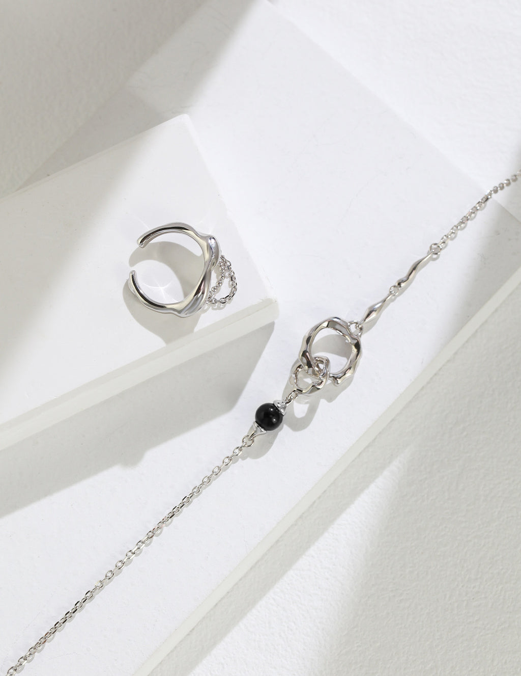 Tidal Cascade Adjustable Ring