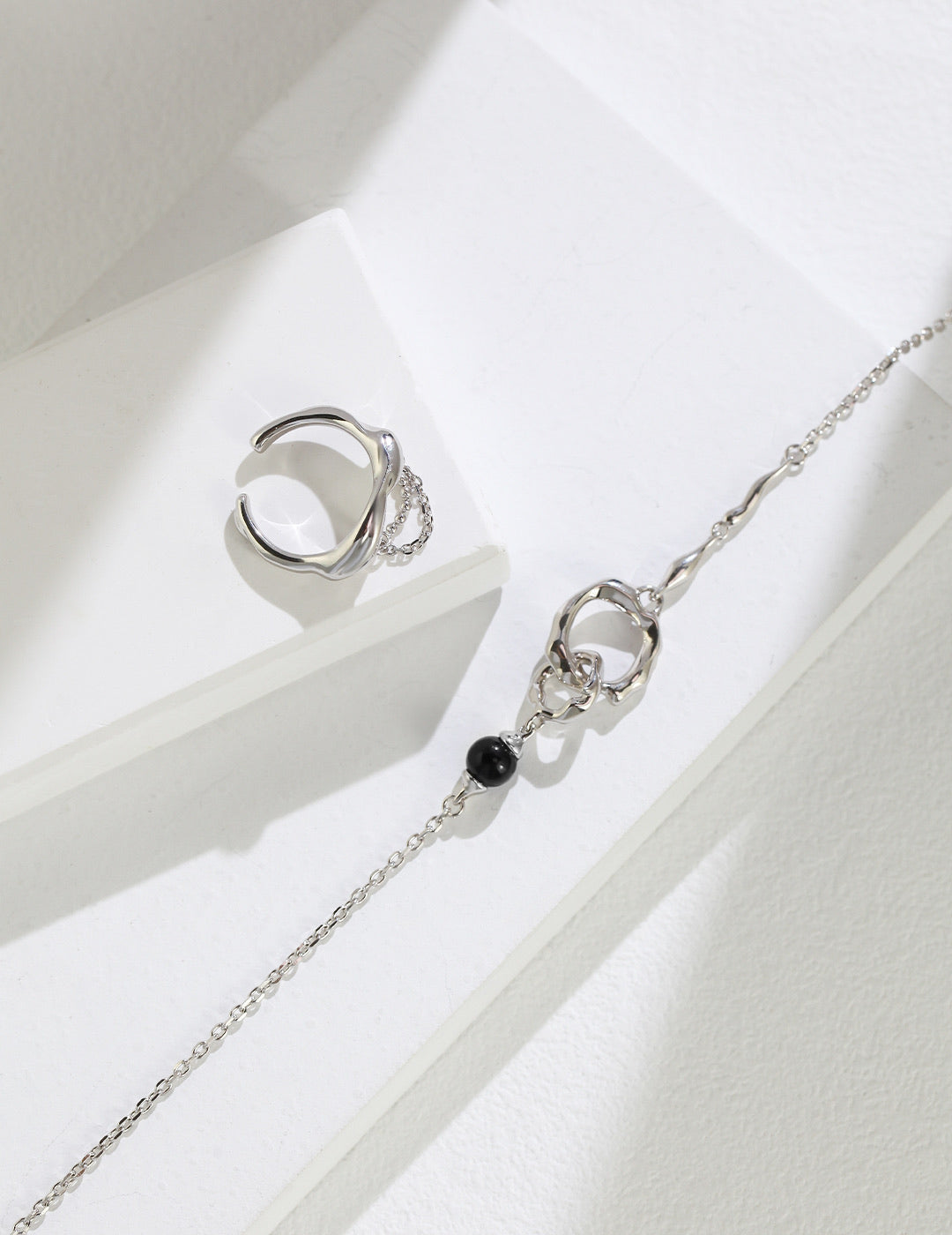Tidal Cascade Adjustable Ring
